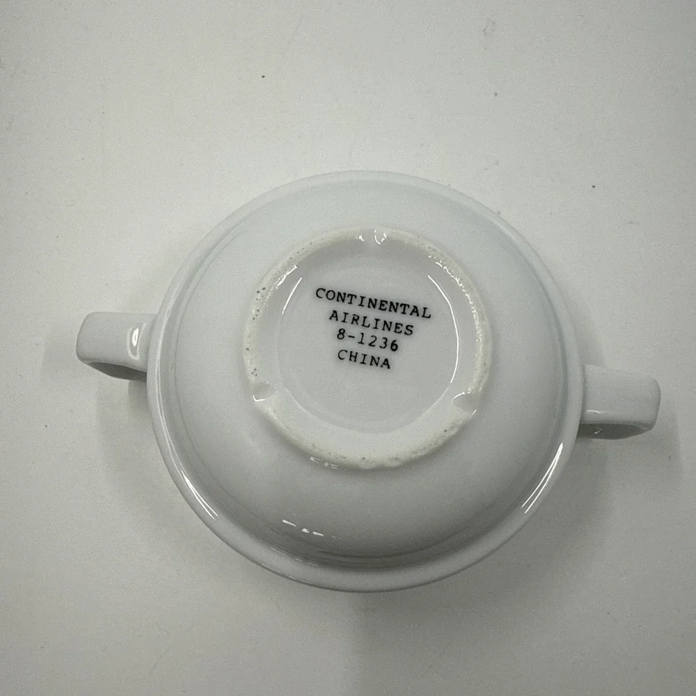 Vintage Continental Airlines‎ Stoneware Ceramic Soup Bowl Crock 8-1236 China